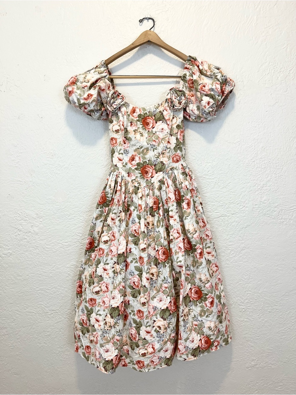 Vintage Jessica McClintock Dress Cottagecore Praire Floral Coquette size 6 XS/4 - Picture 13 of 15